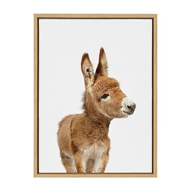Sylvie Animal Studio Burro Framed Canvas by Amy Peterson Art Studio