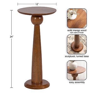 Jakob Round Side Table 12x12x24
