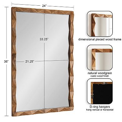 Endicott Rectangle Wood Mirror