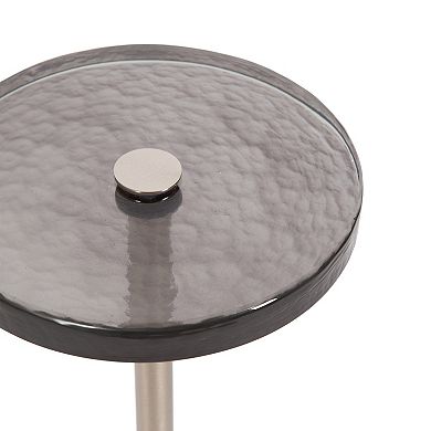 Xyler Round Glass Drink Table 10x10x24
