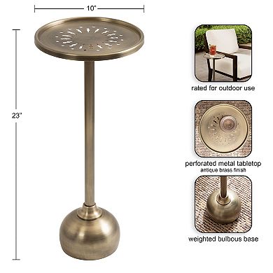 Miki Metal Drink Table 10x10x23