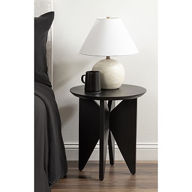 Faiza Wood Side Table 18x18x20