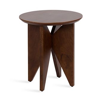 Faiza Wood Side Table 18x18x20