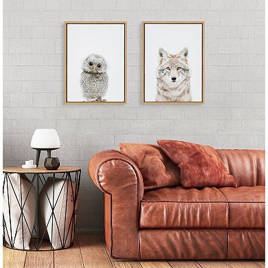 Sylvie Animal Studio Owl Framed Canvas by Amy Peterson Art Studio