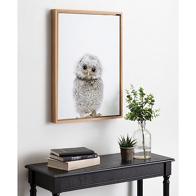 Sylvie Animal Studio Owl Framed Canvas by Amy Peterson Art Studio