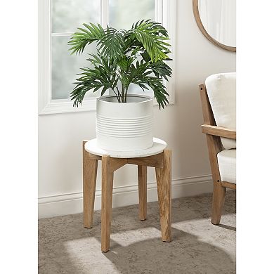Icelyn Marble Side Table 18x18x18