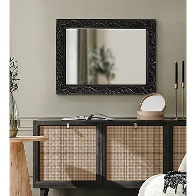 Natesa Carved Wood Mirror