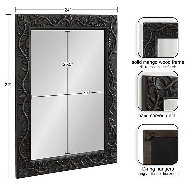 Natesa Carved Wood Mirror