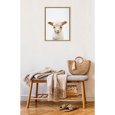 Sylvie Animal Studio Lamb Framed Canvas by Amy Peterson Art Studio