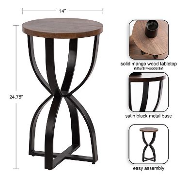 Ullot Round Side Table 14x14x25