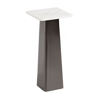 Quinley Square Marble Drink Table 10x10x22