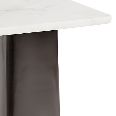 Quinley Square Marble Drink Table 10x10x22