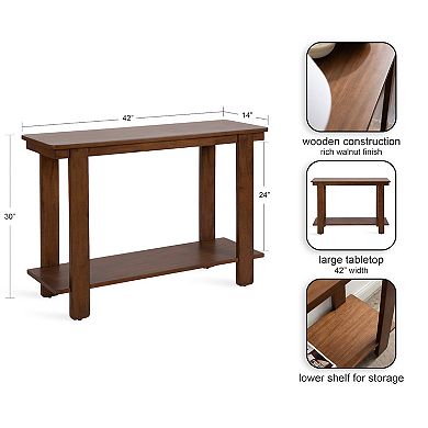 Foxford Wood Console Table 42x14x30