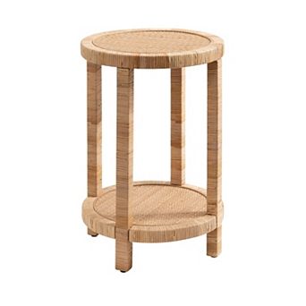Rafina Rattan Round Side Table
