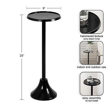 Sanzo Outdoor Metal Drink Table 9x9x23