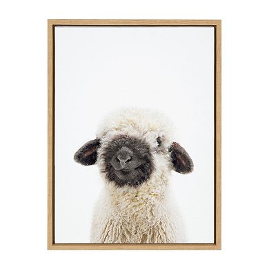 Sylvie Animal Studio Black Nosed Sheep Framed Canvas by Amy Peterson Art Studio