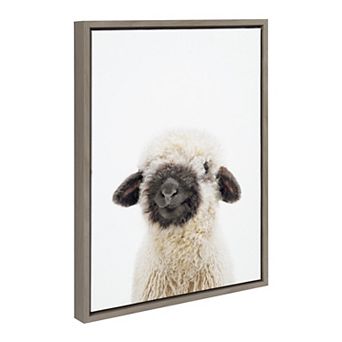 Sylvie Animal Studio Black Nosed Sheep Framed Canvas by Amy Peterson Art Studio