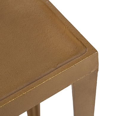 Rava Metal Side Table 16x8x25