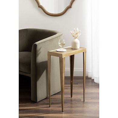 Rava Metal Side Table 16x8x25