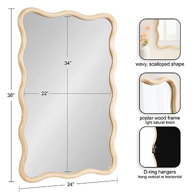 Talma Scalloped Rectangle Wall Mirror