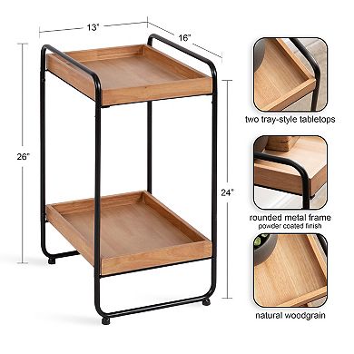 Nicco Tiered Side Table 13x16x26