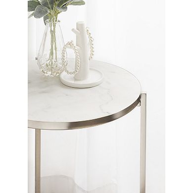 Aguilar Glam Side Table 15x15x24