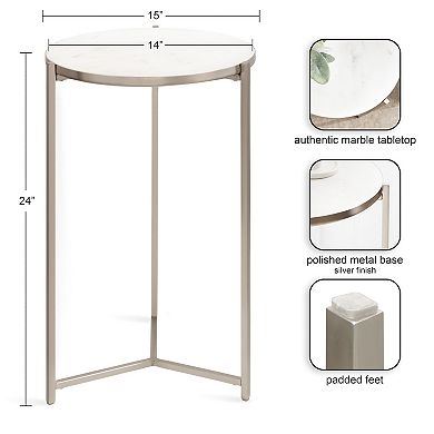 Aguilar Glam Side Table 15x15x24