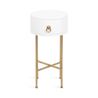 Decklyn Glam Round Side Table 14x14x24