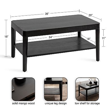 Talcott Rectangle Coffee Table 36x20x18