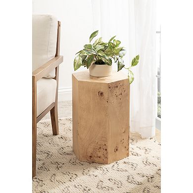 Berkett Hexagon Side Table 14x12x19