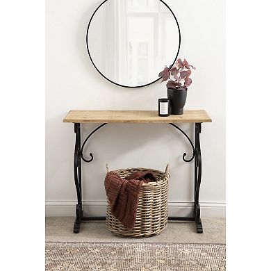 Wyldwood Metal and Wood Console Table 13x36x30