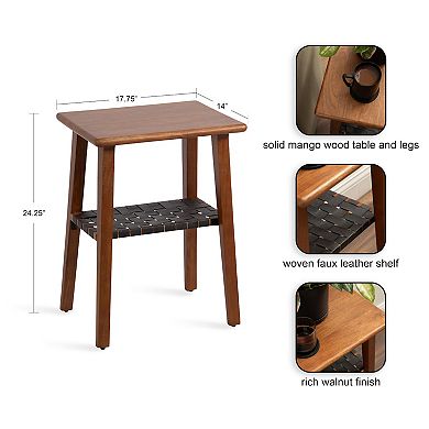 Woebeck Rectangle Side Table 18x14x25