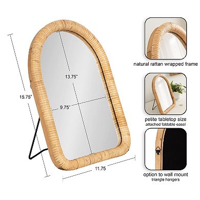 Rahfy Rattan Tabletop Mirror