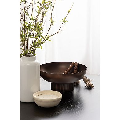 Rooks Ribbed Metal Bowl