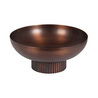Rooks Ribbed Metal Bowl
