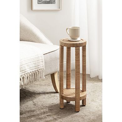 Rafina Rattan Drink Table 9x9x22