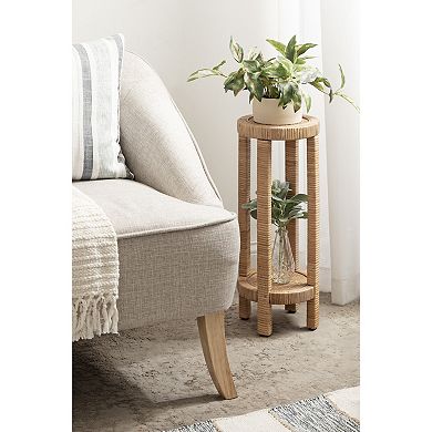 Rafina Rattan Drink Table 9x9x22