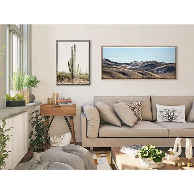Sylvie Sunrise Cactus Framed Canvas by Amy Peterson Art Studio