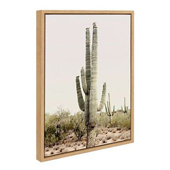 Sylvie Sunrise Cactus Framed Canvas by Amy Peterson Art Studio