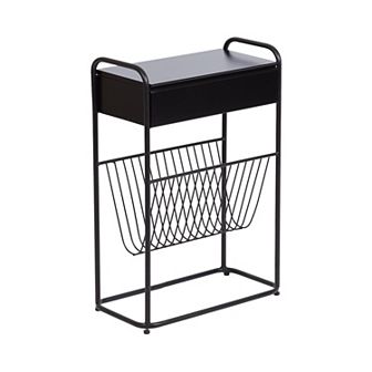 Kura Narrow Side Table 19x9x26