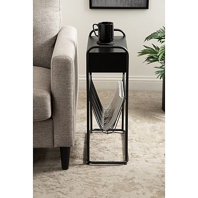 Kura Narrow Side Table 19x9x26