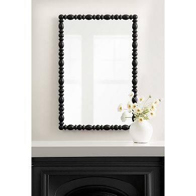 Prindle Turned Wood Rectangle Mirror