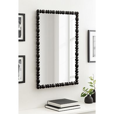 Prindle Turned Wood Rectangle Mirror