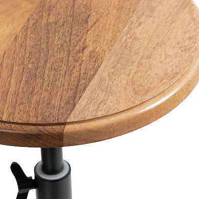 Engles Adjustable Wood Table and Plant Stand 10x10x30