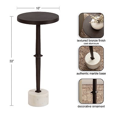 Lazaro Pedestal Drink Table 10x10x22