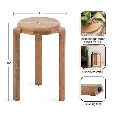 Stuart Wood Side Table 14x14x20