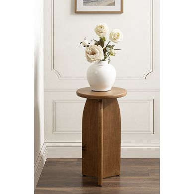 Sora Round Wood Drink Table 12x12x22