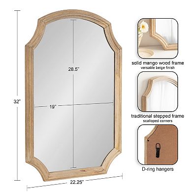 Carlow Wood Arched Mirror