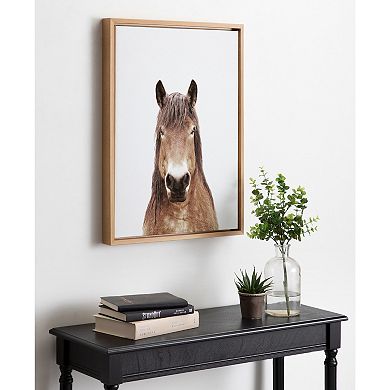 Sylvie Meadow Horse Portrait Framed Canvas by Amy Peterson Art Studio