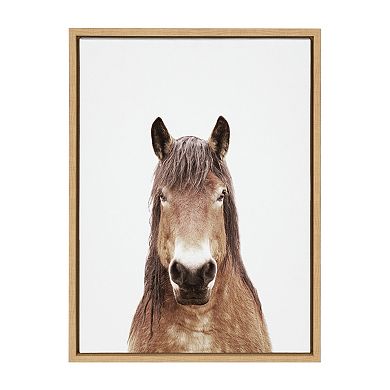 Sylvie Meadow Horse Portrait Framed Canvas by Amy Peterson Art Studio